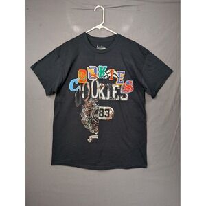 Cookies SF Mens Graphic T-Shirt Black Large 83 International Logo Short Sleeve